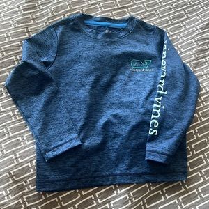 Blue Vineyard Vines long sleeved whale t-shirt